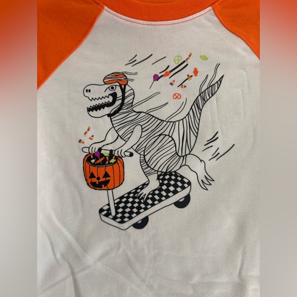 Cat & Jack Halloween Skateboarding Dinosaur Matching Set Baby Boys SZ 18 M New - Picture 2 of 5